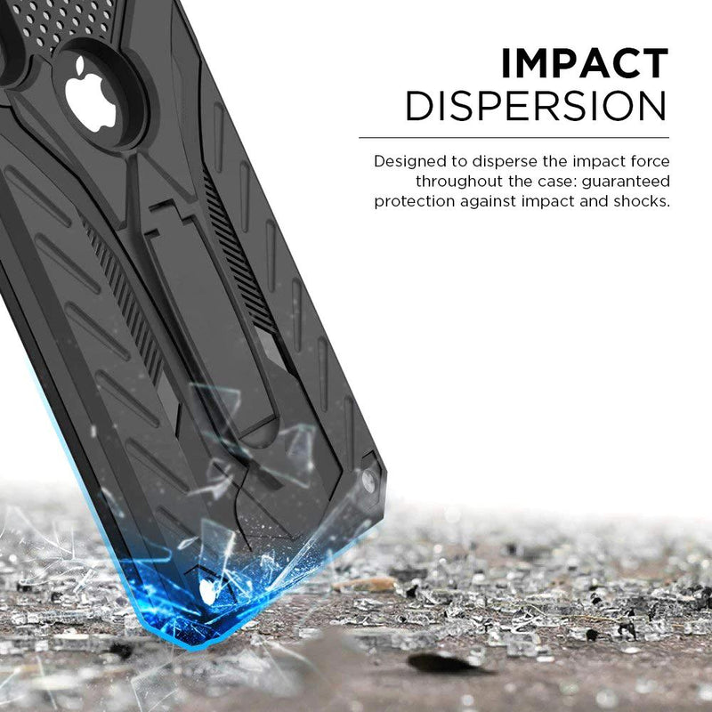 Armor-plated iPhone Case with Foldable Kickstand