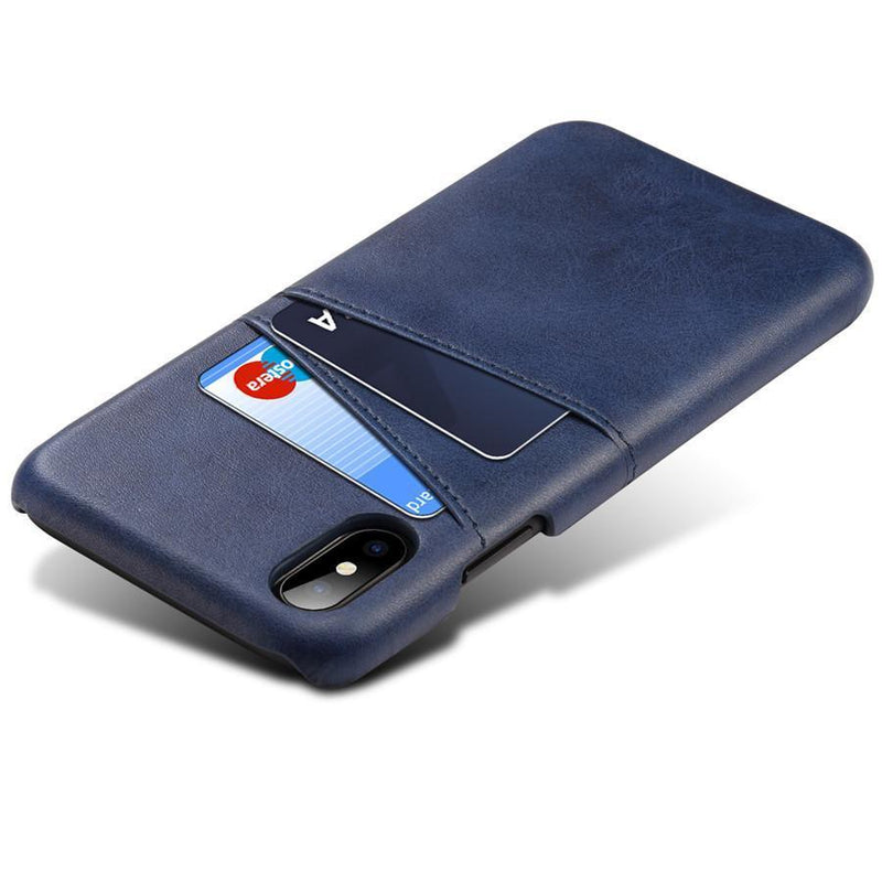 coque iphone portefeuille bleu