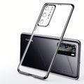 Ultra thin transparent shell with metallic edges for Huawei Mate