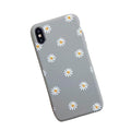 Flexible Silicone Daisies on Gray Background iPhone Case