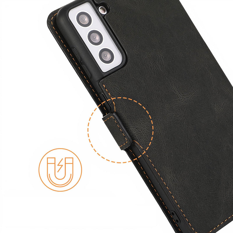 Classic leatherette flip case with card holder for Samsung Galaxy S
