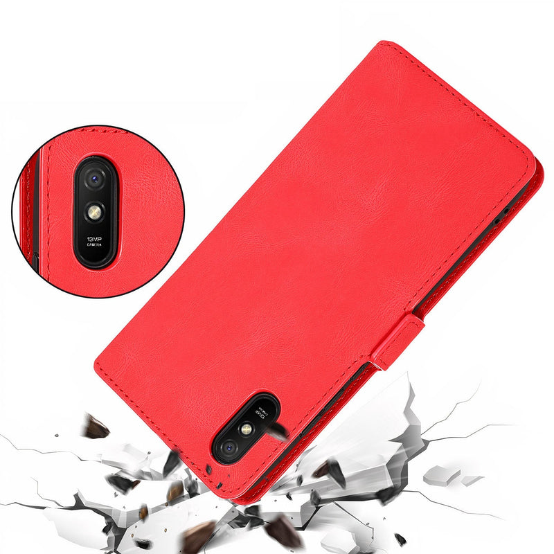 Classic leatherette flip case with card holder for Xiaomi Redmi