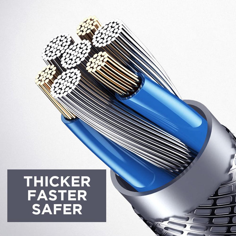 Thicker faster safer cable