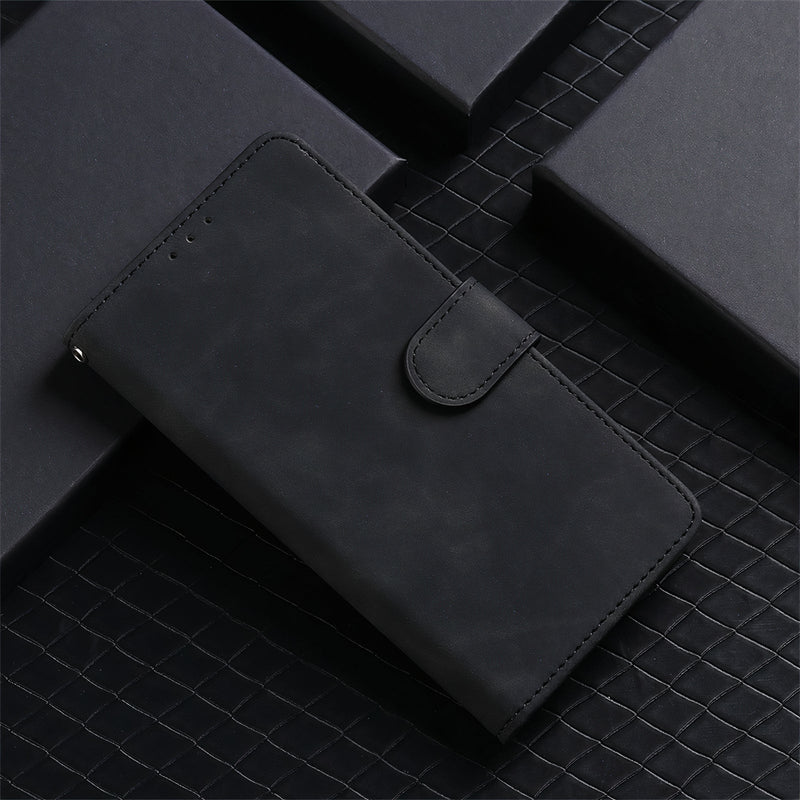 Leatherette flip case with card holder and hand strap for Google Pixel