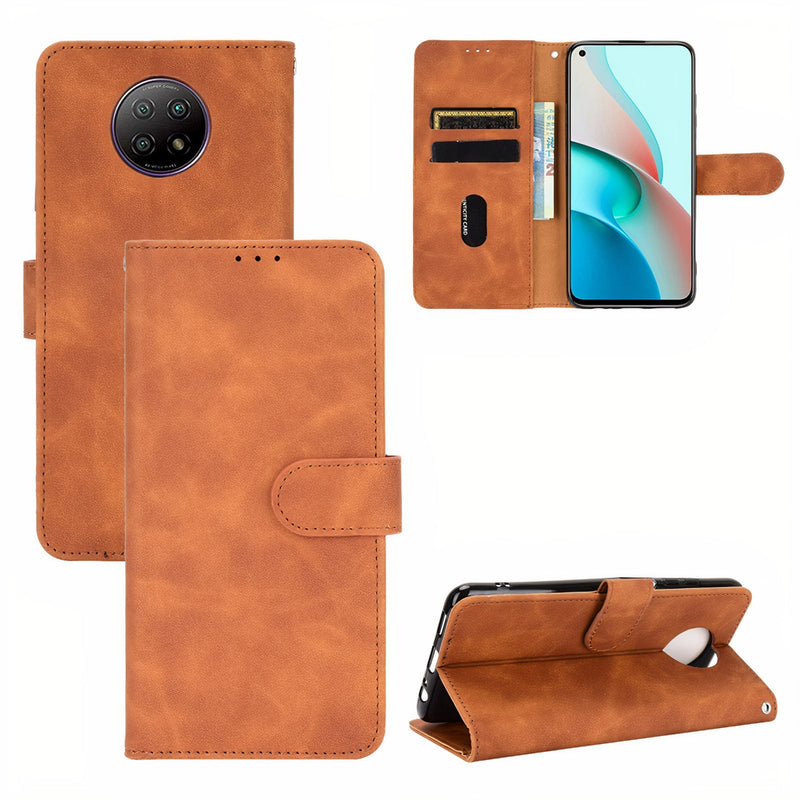 Leatherette flip case with card holder and hand strap for Xiaomi Redmi Note