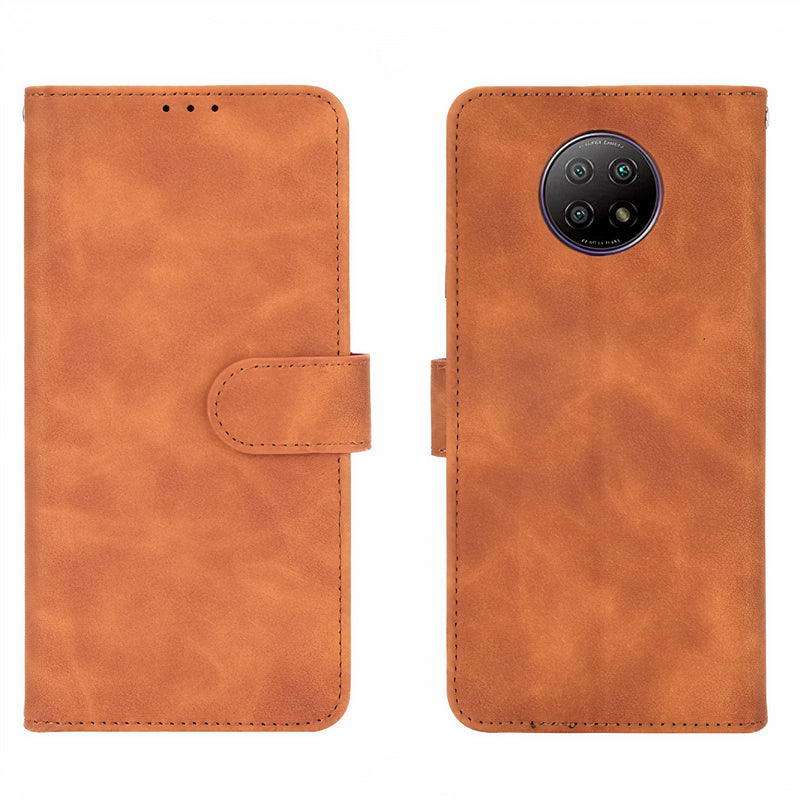 Leatherette flip case with card holder and hand strap for Xiaomi Redmi