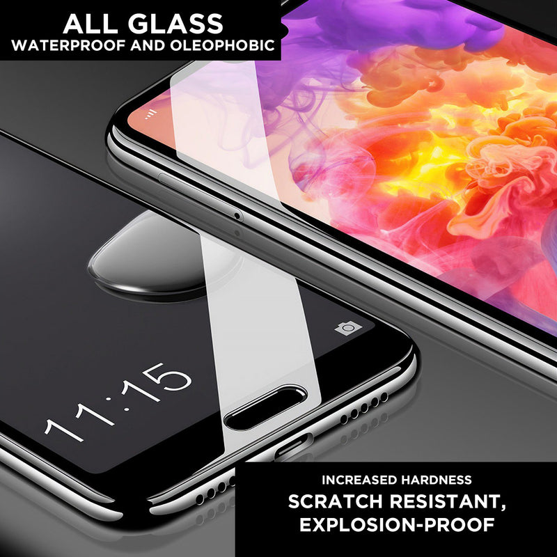 Curved Black Rimmed Tempered Glass Huawei Mate Screen Protector