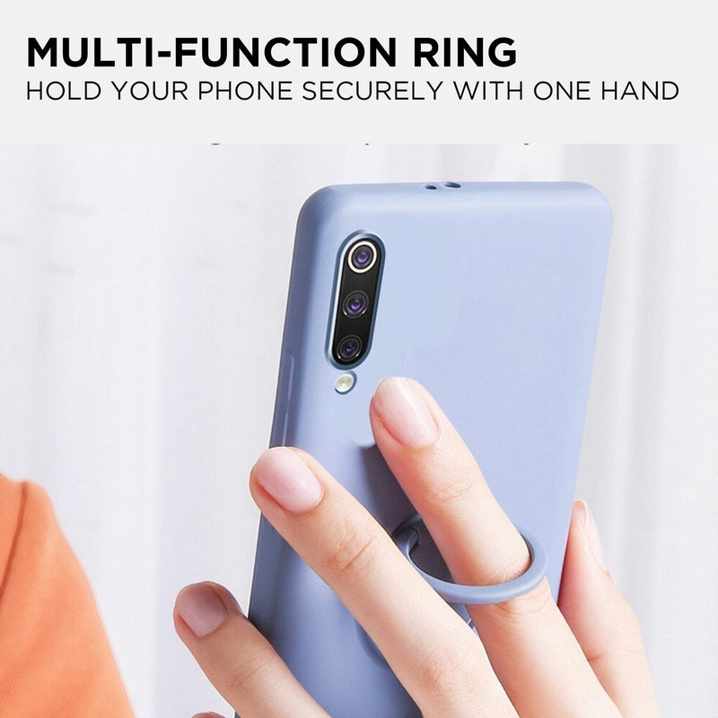 Soft Silicone Huawei Mate Case with Ring Stand