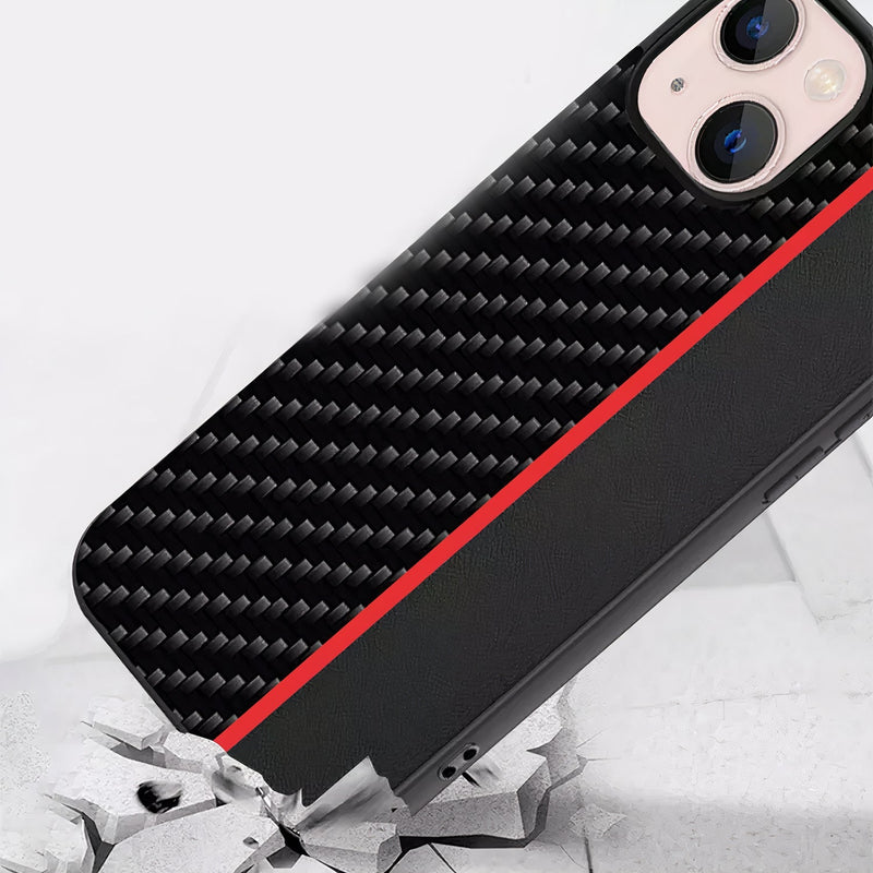 Artificial leather car sport case for iPhone
