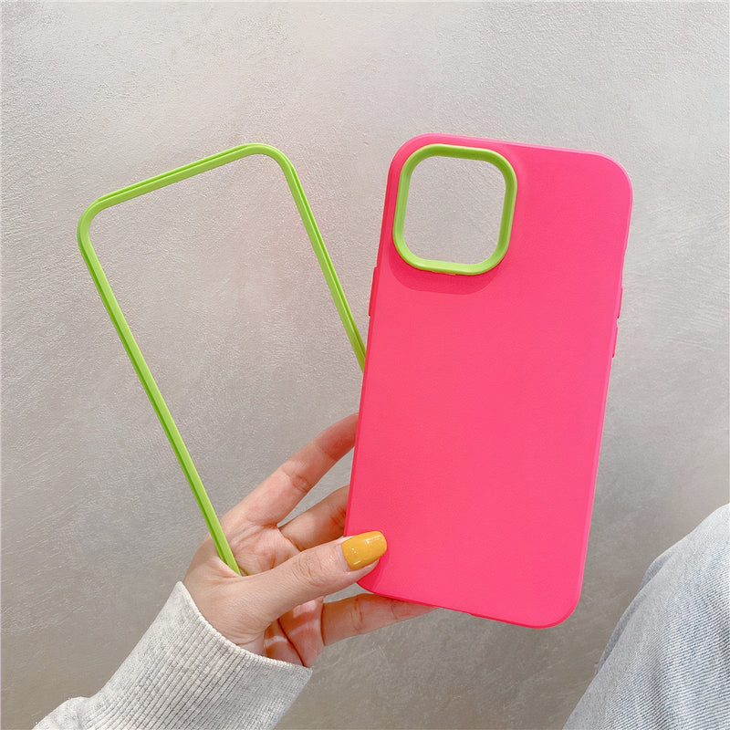 Candy colored soft silicone iPhone case