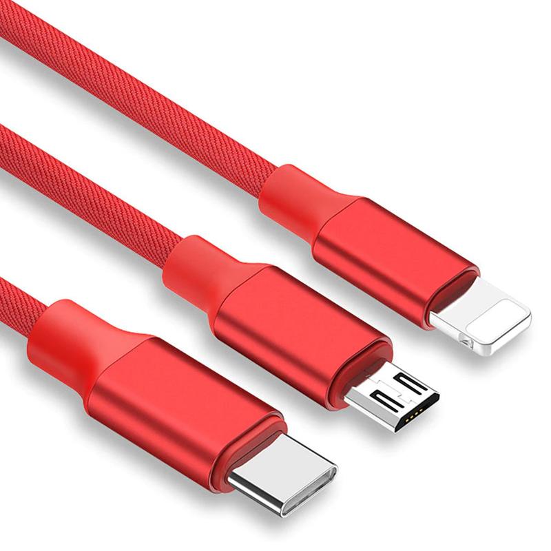 3 in 1 iphone cable usb cable android cable