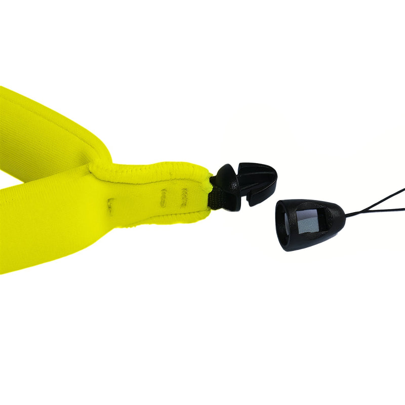 Waterproof floating buoy to put on the wrist for cameras and phones