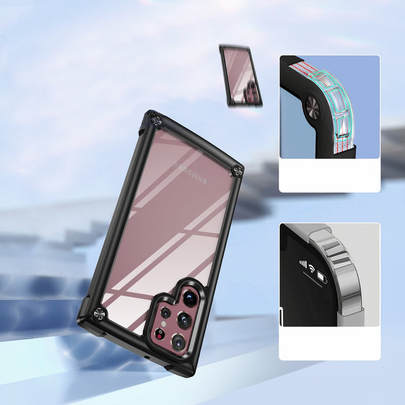 Samsung Galaxy A armor case transparent rigid anti-shock