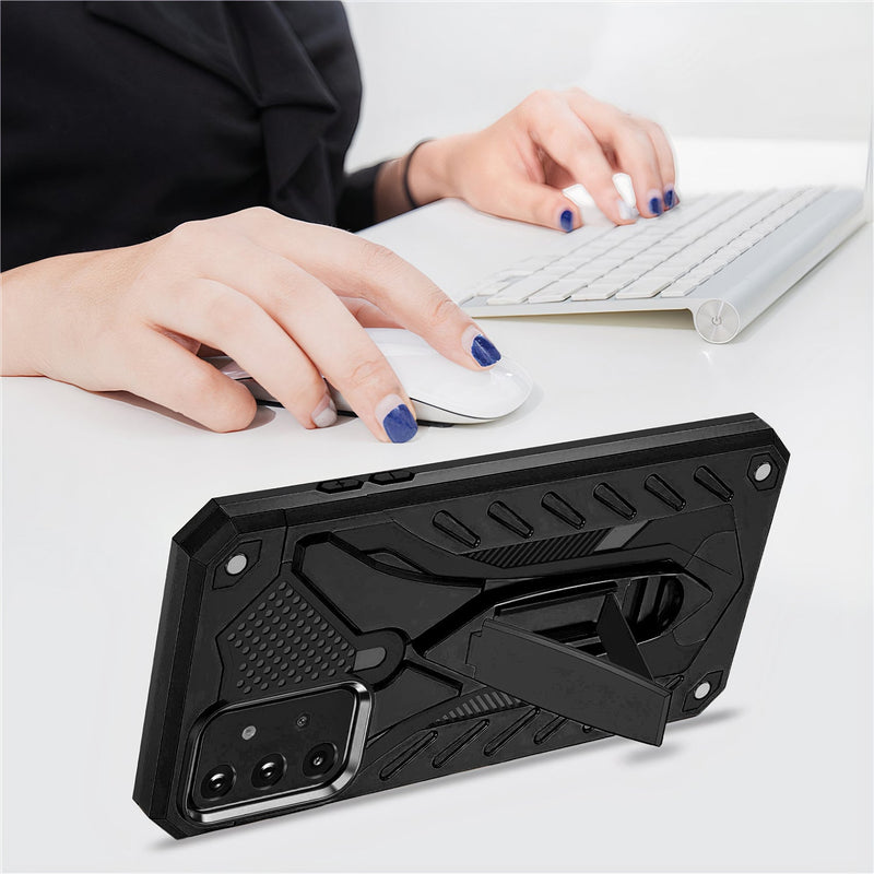 Armored shell for Huawei Y with foldable stand
