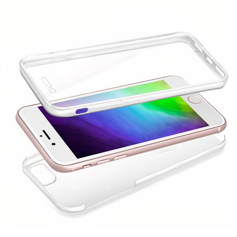 Transparent two-piece second skin shell for Samsung Galaxy A