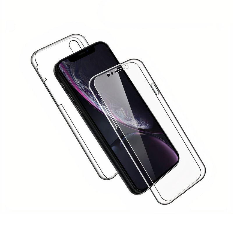Transparent two-piece second skin case for iPhone