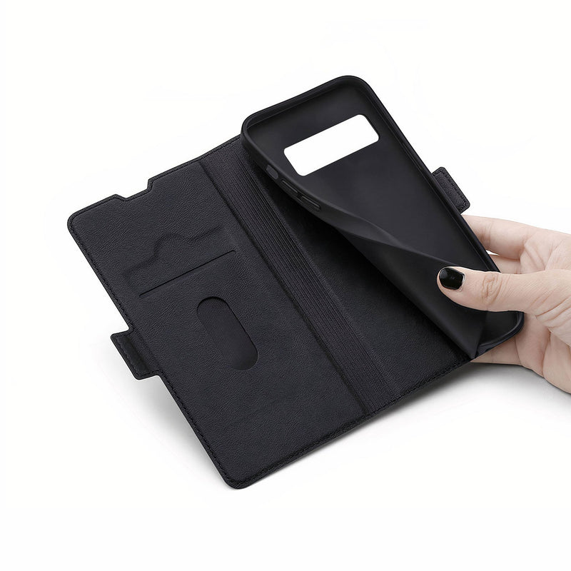 Artificial leather case with flap and card holder for Samsung Galaxy S