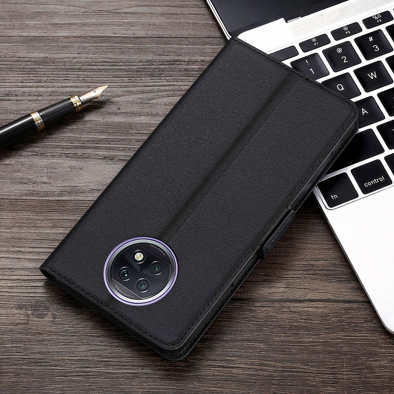 Artificial leather case with flap and card holder for Xiaomi Poco