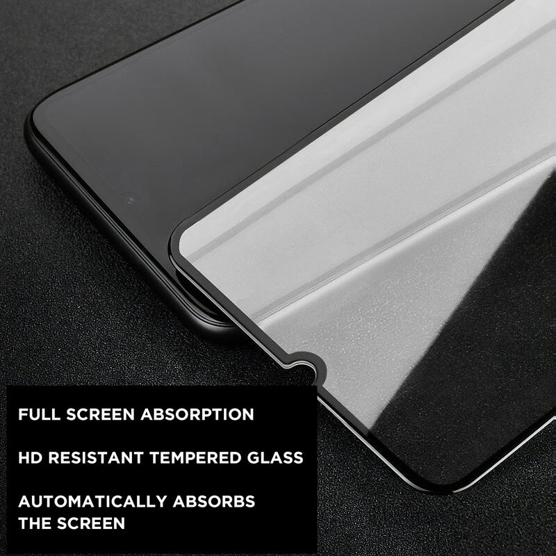 Black Rimmed Tempered Glass Samsung Galaxy A Screen Protector
