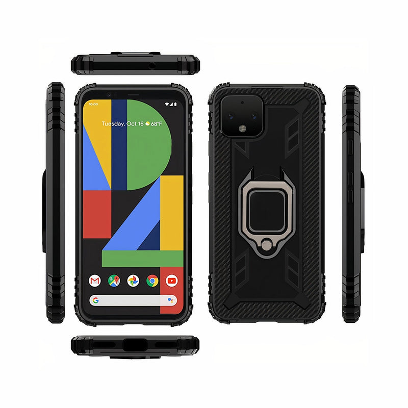 Shockproof case with resistant ring support for Google Pixel