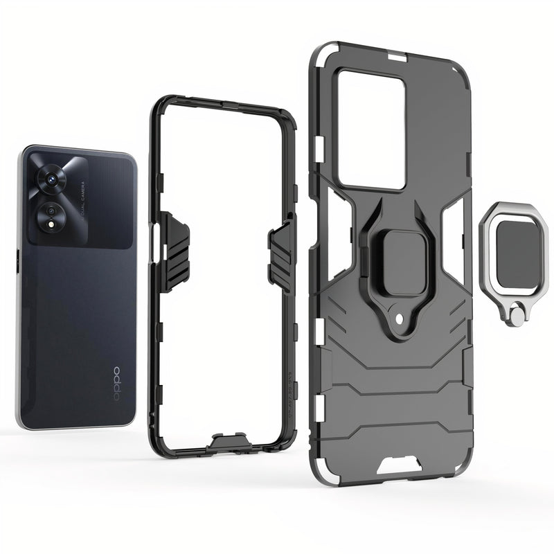Shockproof case with magnetic ring for Oppo A