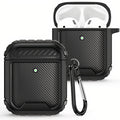 Carbon fiber pattern shock shield shell for AirPods