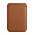 MagSafe compatible leatherette card case for iPhone with MagSafe technology