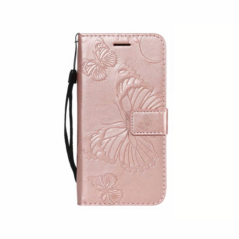 Shiny leatherette case with card holder and strap for Samsung Galaxy J