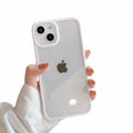 Candy-colored transparent shell with rounded edges for iPhone