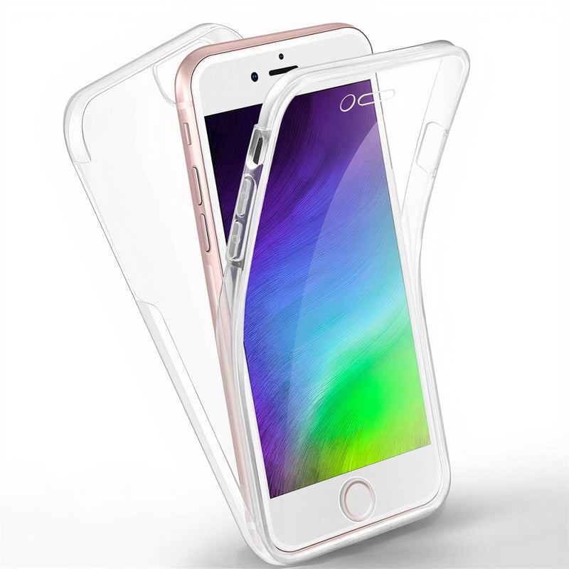 Transparent two-piece second skin case for iPhone