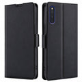 Artificial leather case with flap and card holder for Samsung Galaxy S