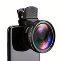 2-in-1 macro and wide angle phone lens to clip on