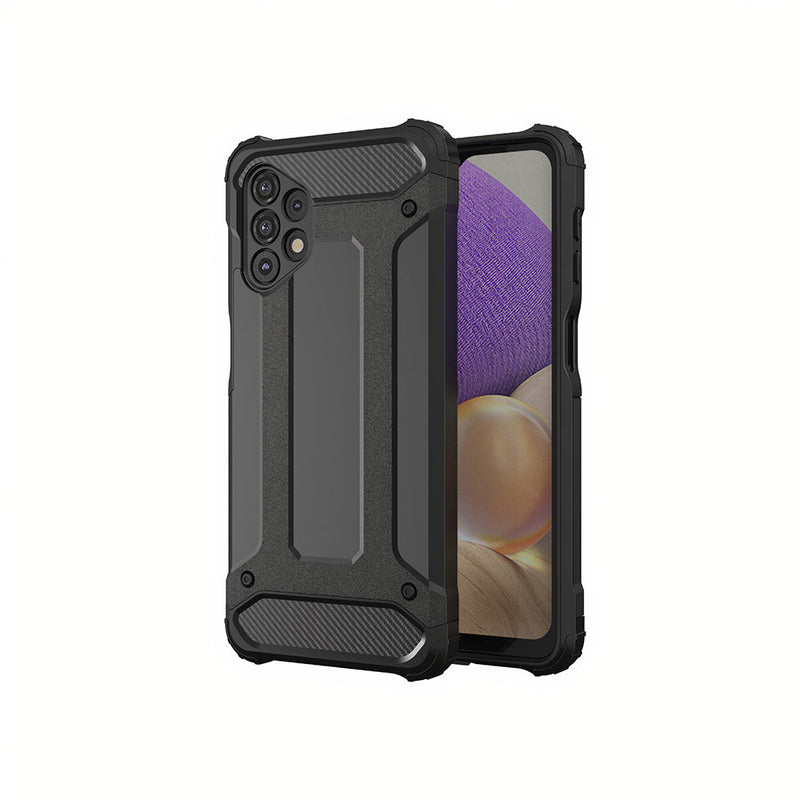 Samsung Galaxy A rugged shell with carbon fiber pattern