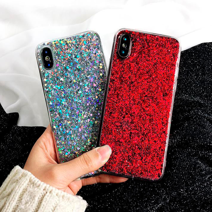 Large Glitter iPhone Case