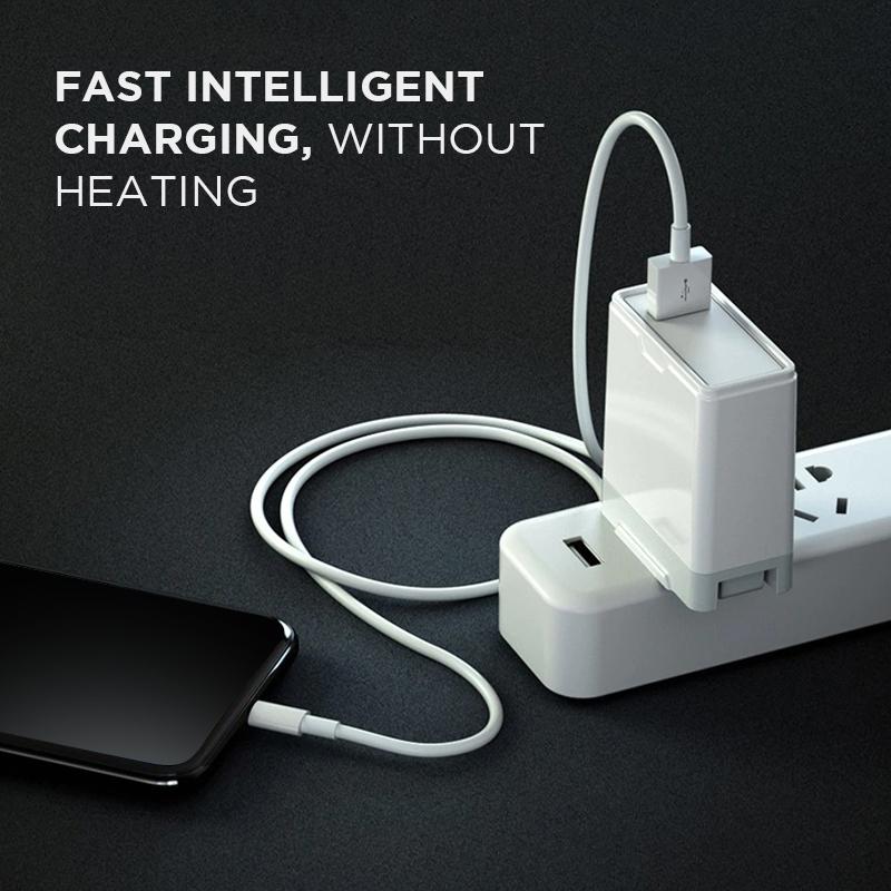 no heating charging cable for iphone