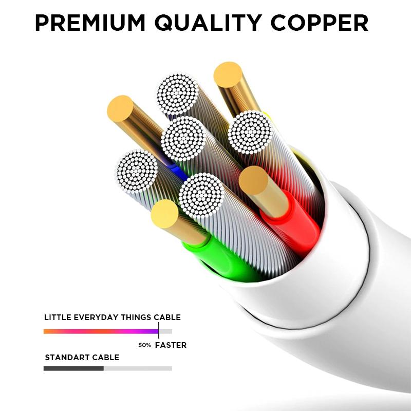 premium quality copper iphone cable