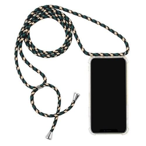 Transparent iPhone Case with Neck Strap