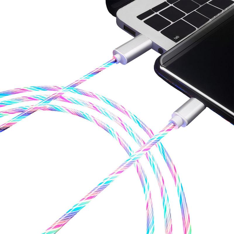 USB-C to USB-C cable with LED fast charge light
